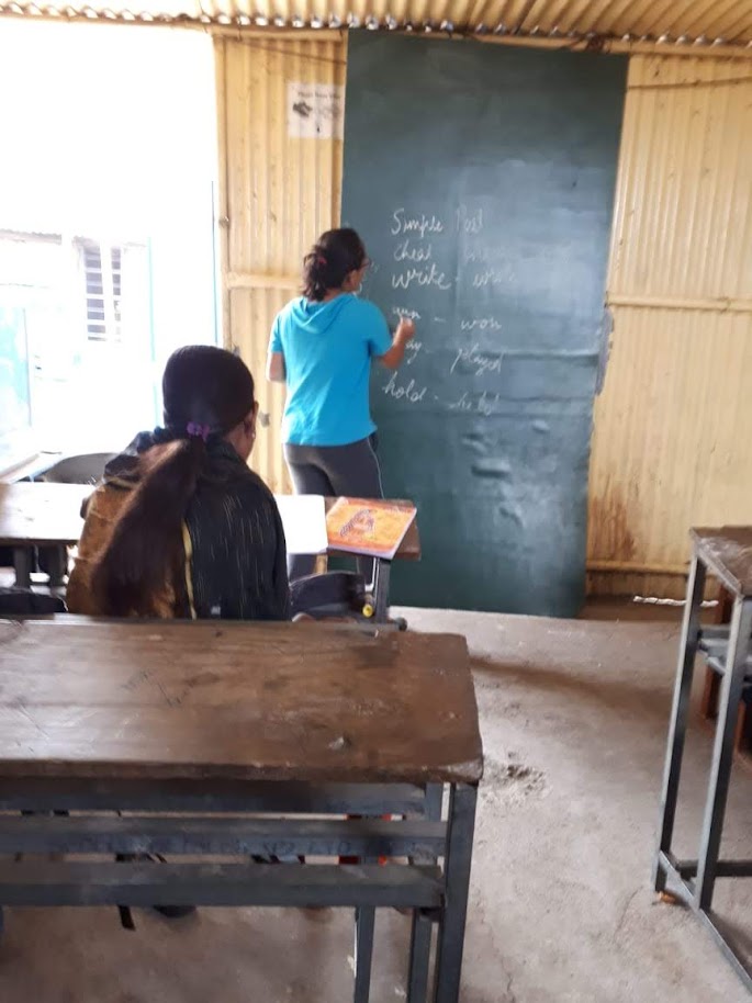 Teaching in rural Gujarat